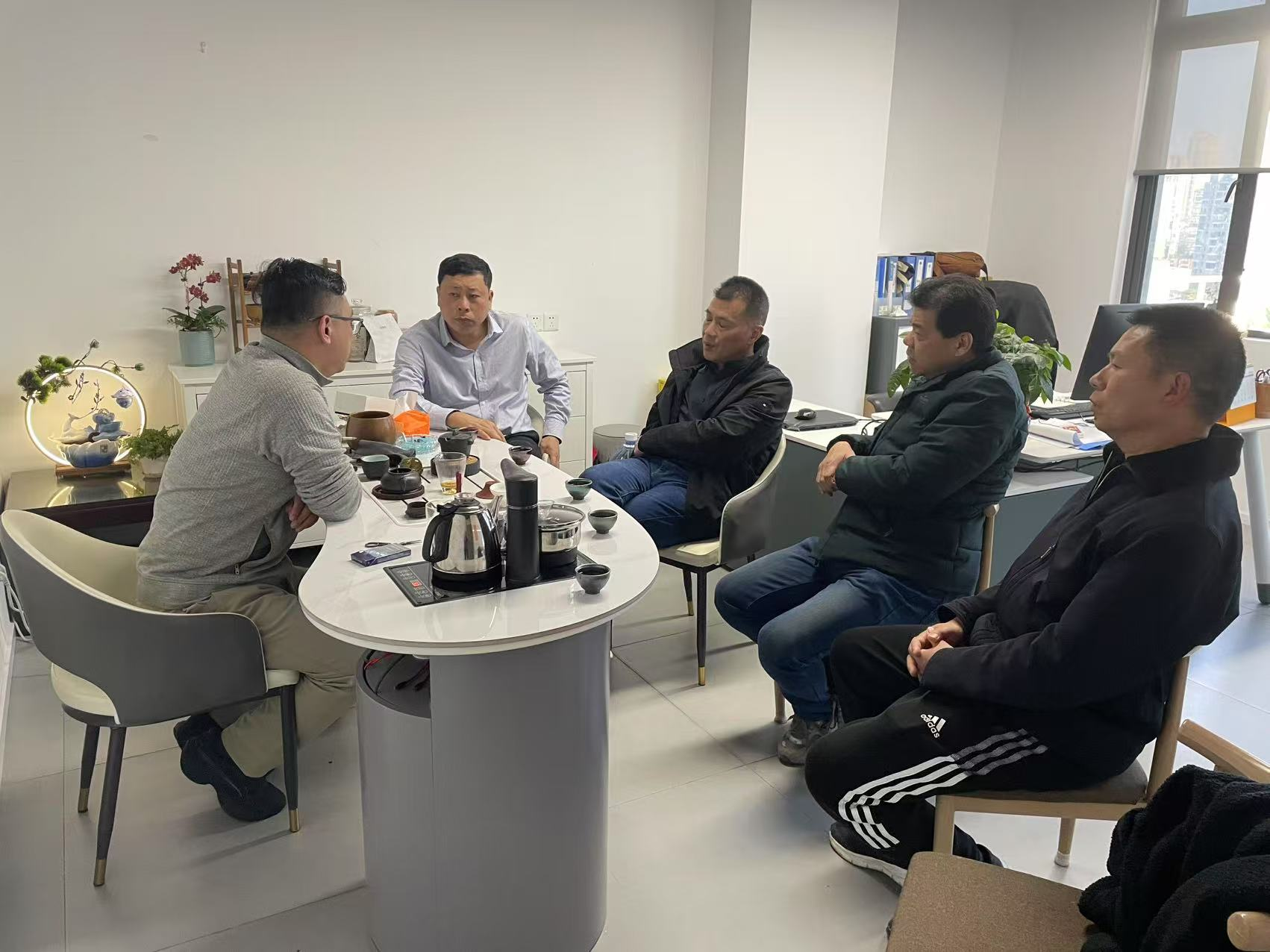 華僑實(shí)業(yè)集團(tuán)拜訪中能電氣新能源產(chǎn)業(yè)園